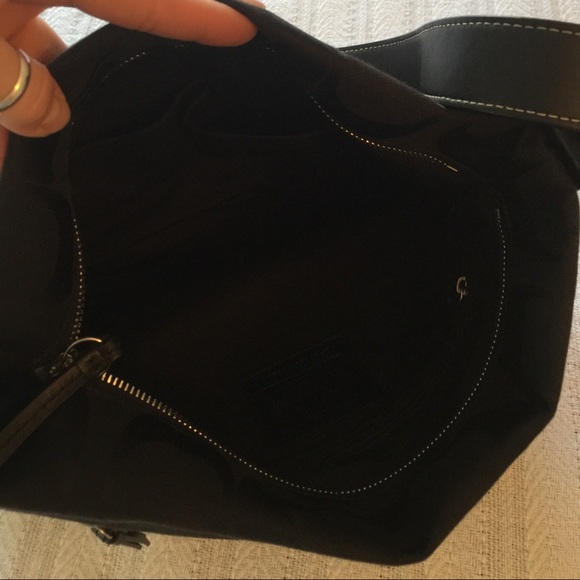 Coach shoulder bag, black/black, silver hardware - Picture 2 of 2